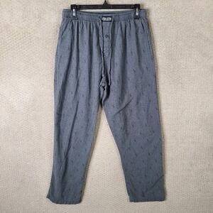 Polo Ralph Lauren Pants Mens M Gray‎ Sleepwear Lounge All Over Pony Logo Cotton